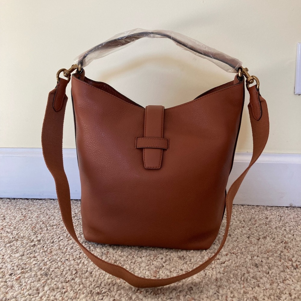 J. Crew Signet Hobo Bag in Italian leather